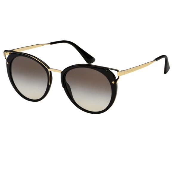 Prada Women’s Catwalk 66TS 1AB0A7 Sunglasses - Black/grey gradient - Picture 5 of 12